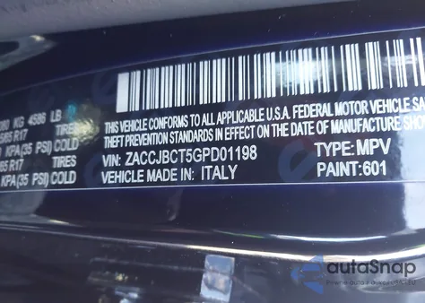 2016 Jeep Renegade Trailhawk из США, поврежденный, VIN ZACCJBCT5GPD01198